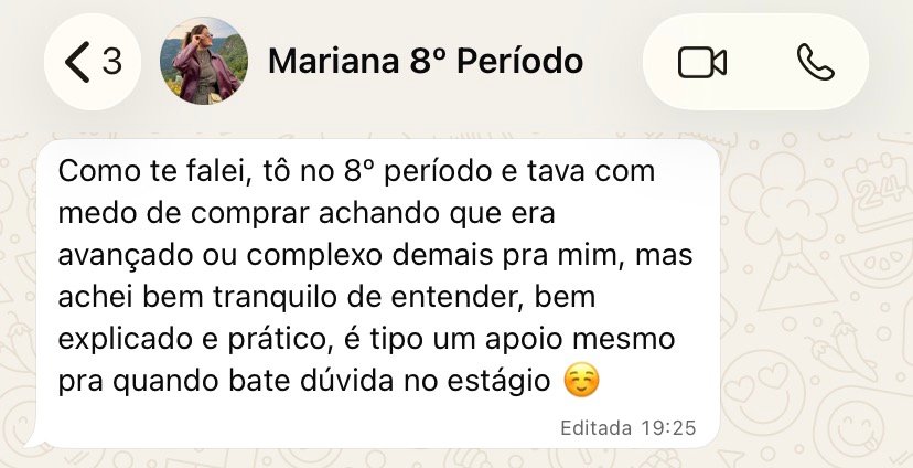 Depoimento de aluna sobre o Guia